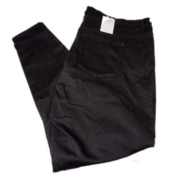 🩷 JCrew 10" highest-rise toothpick jean in true black 37 (Size 24) - Picture 2 of 11